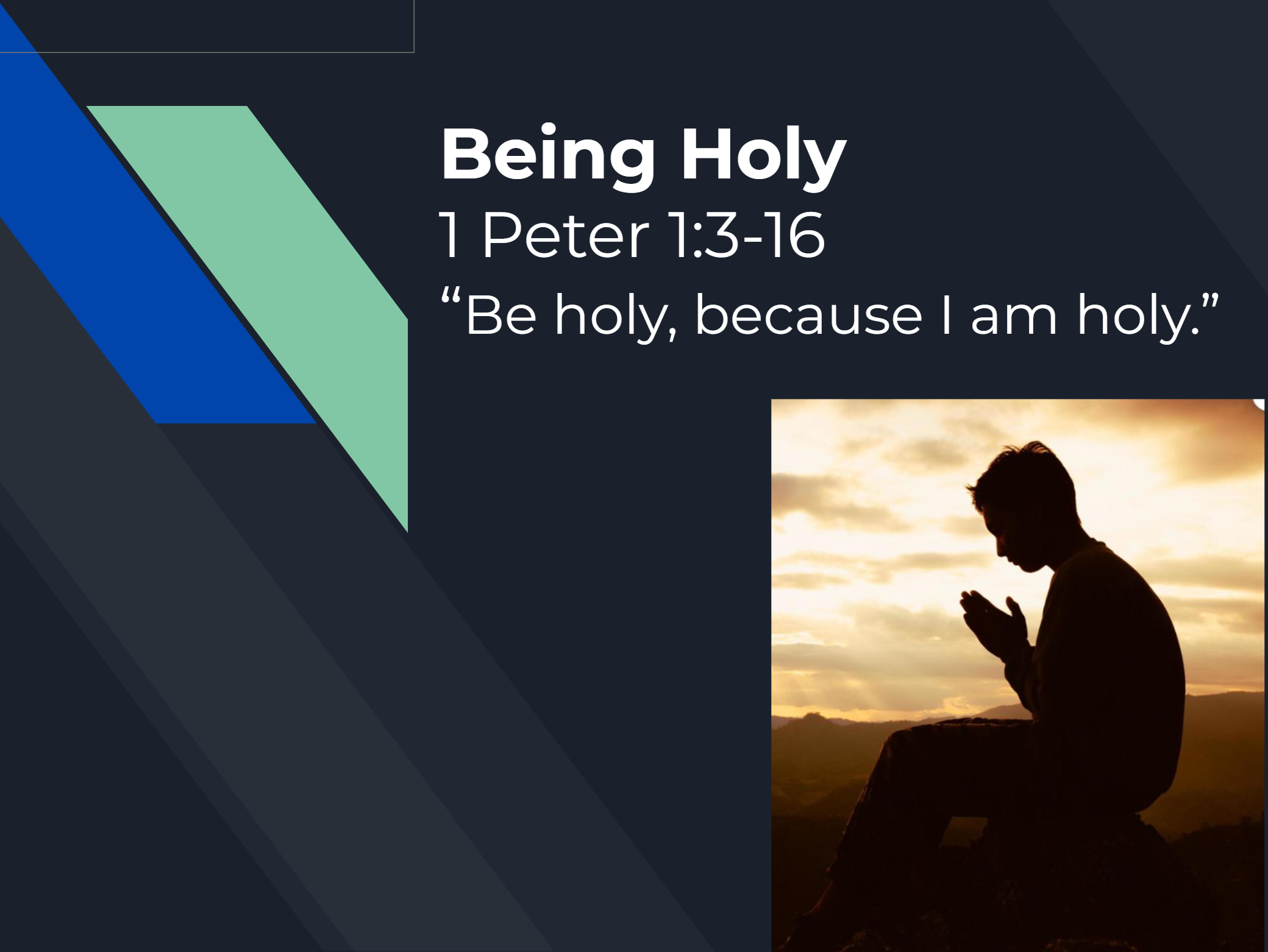 Being Holy