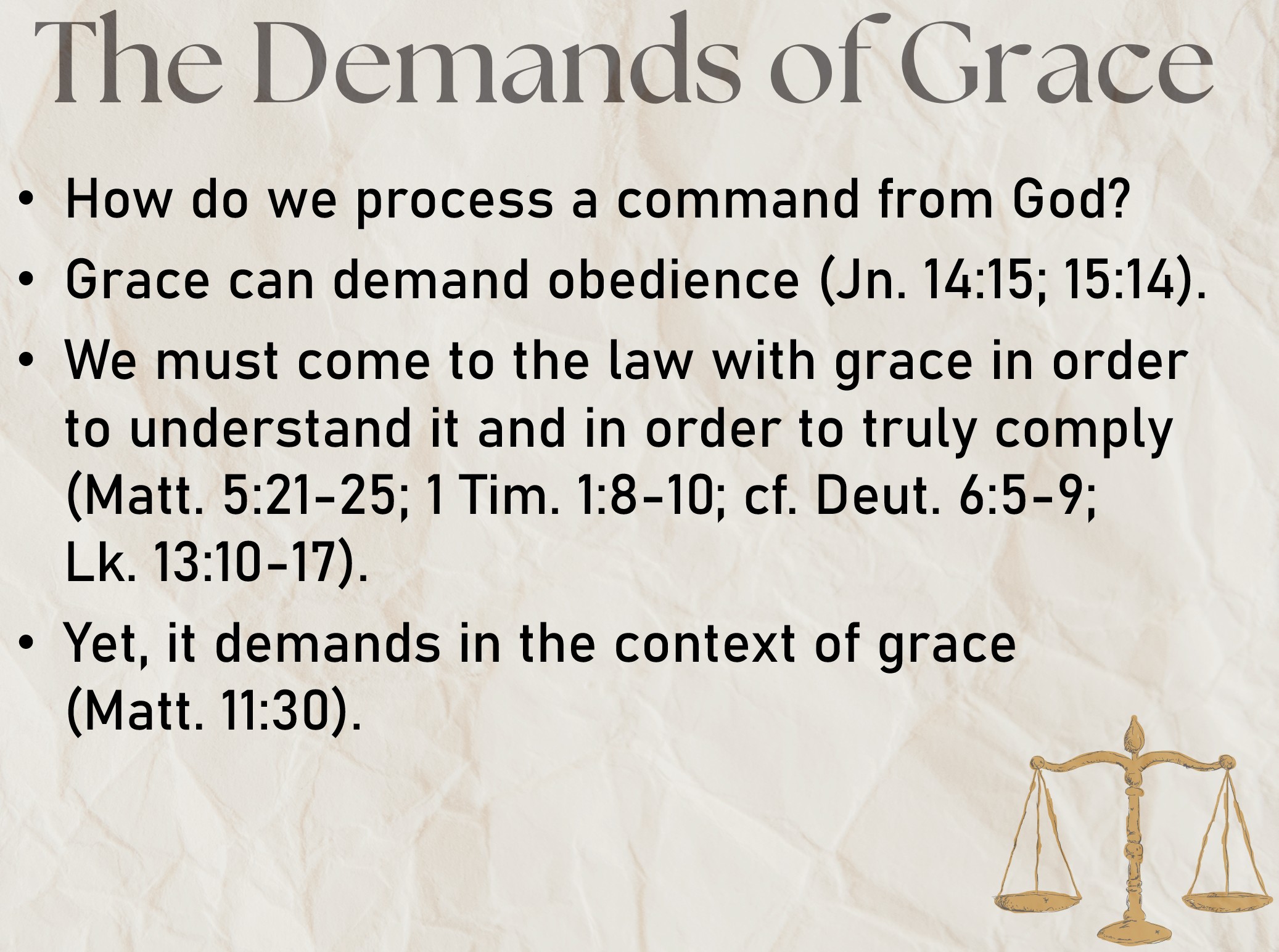 Law and Grace