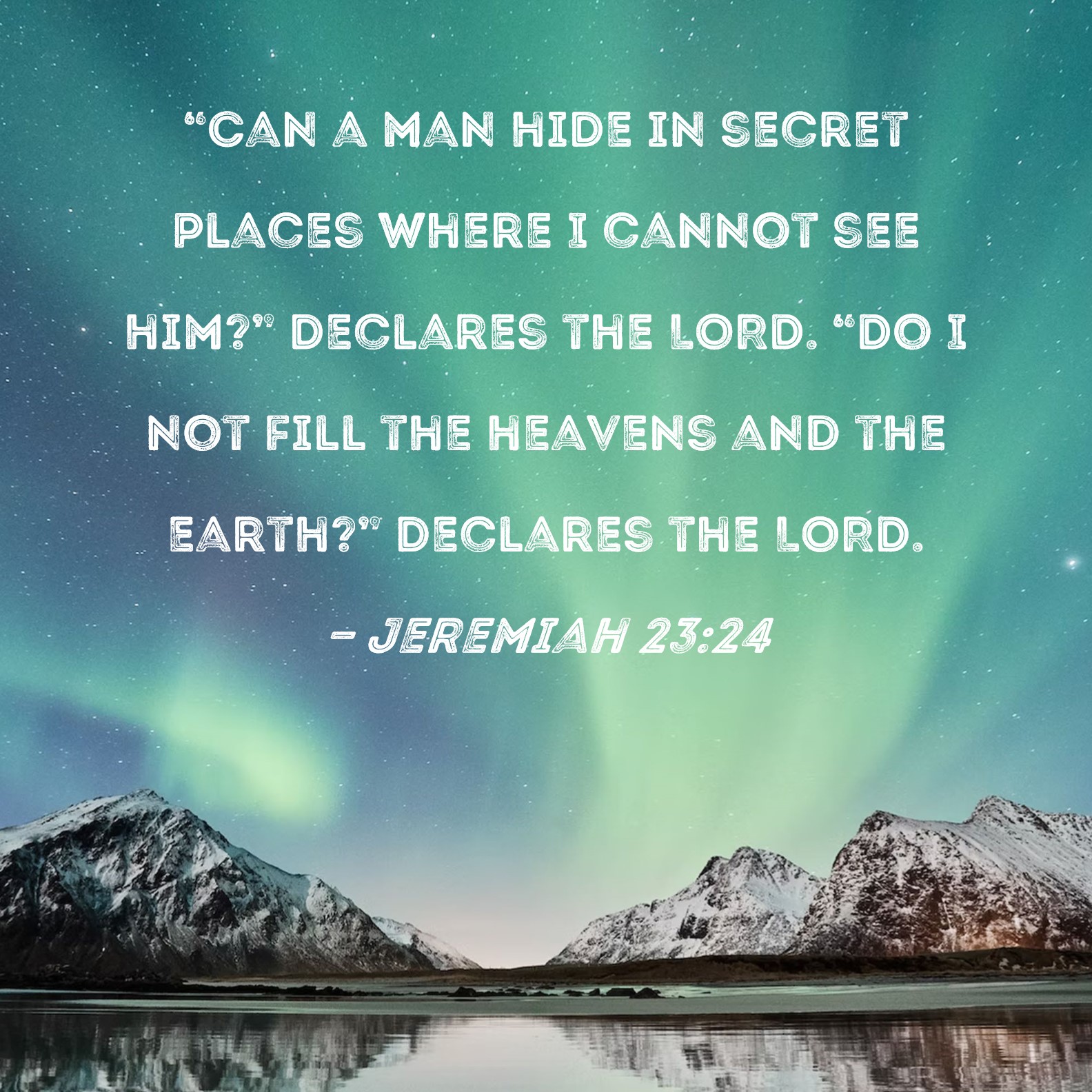 Hiding From God