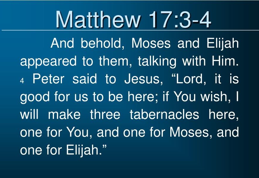 Moses and Jesus