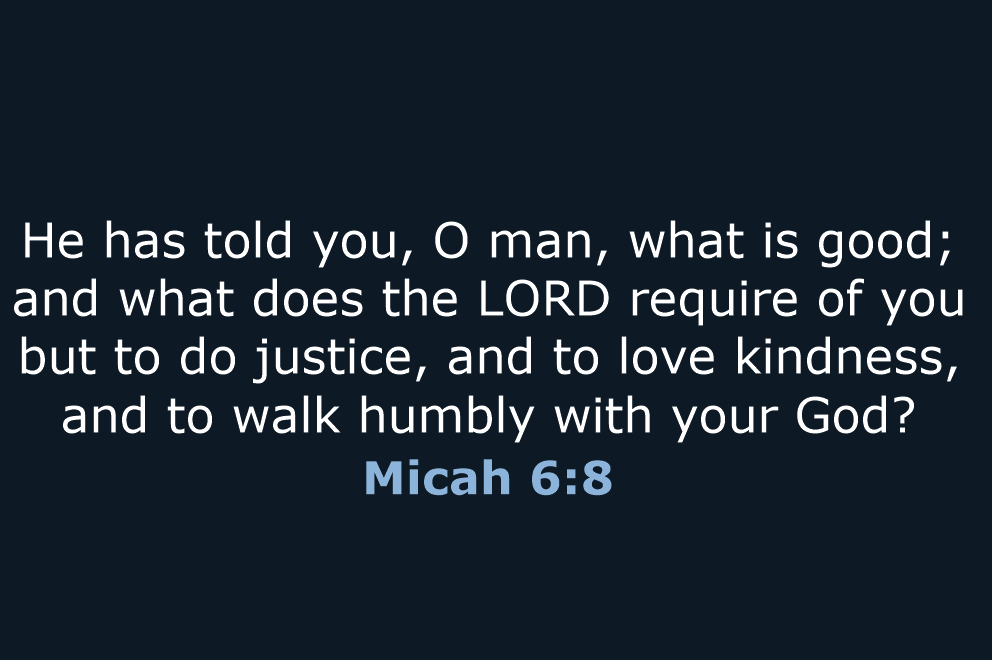 What Does The Lord Require?